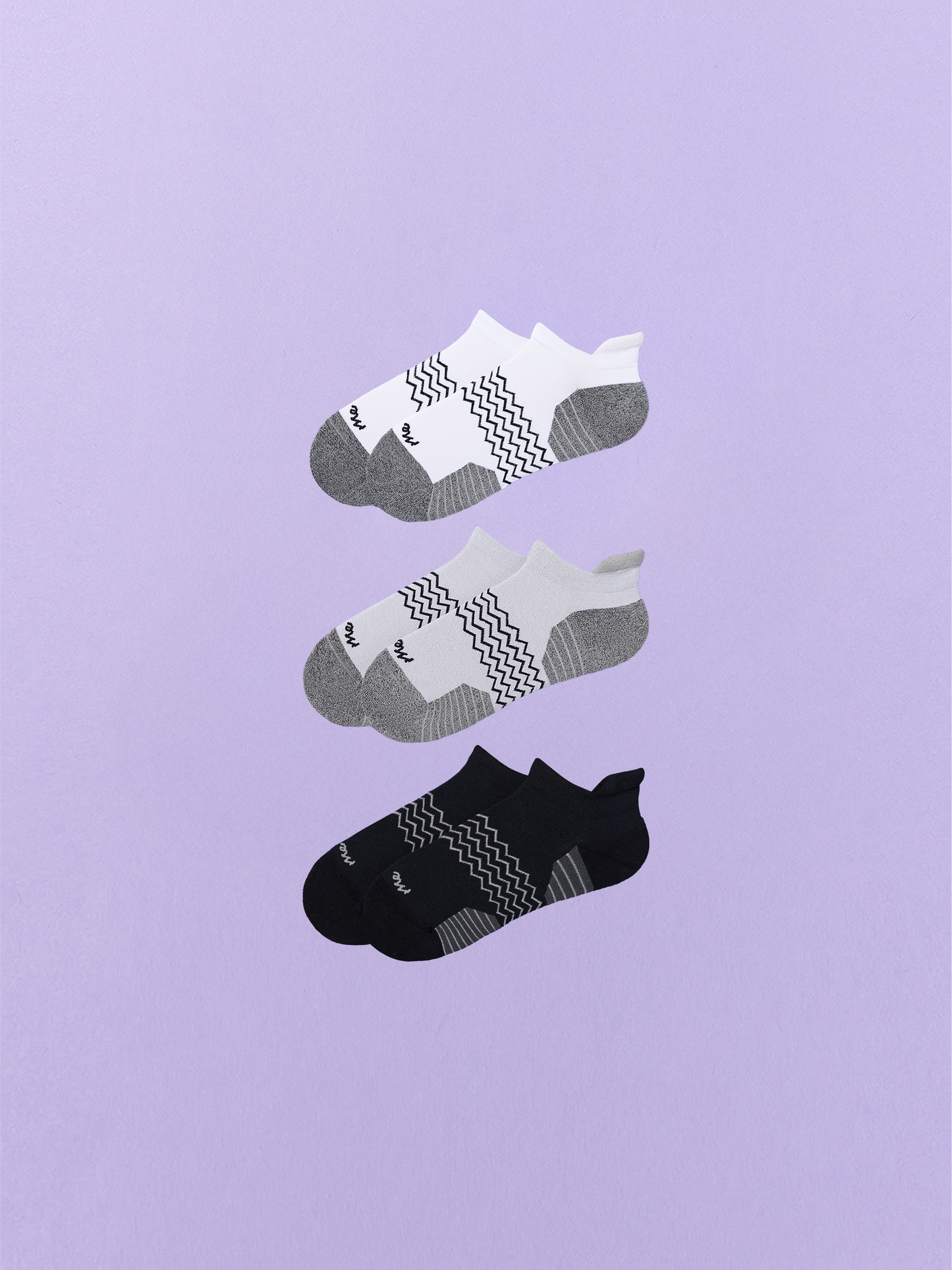 Active Ankle Sock 3-Pack | White/Heather Grey/Black Pack