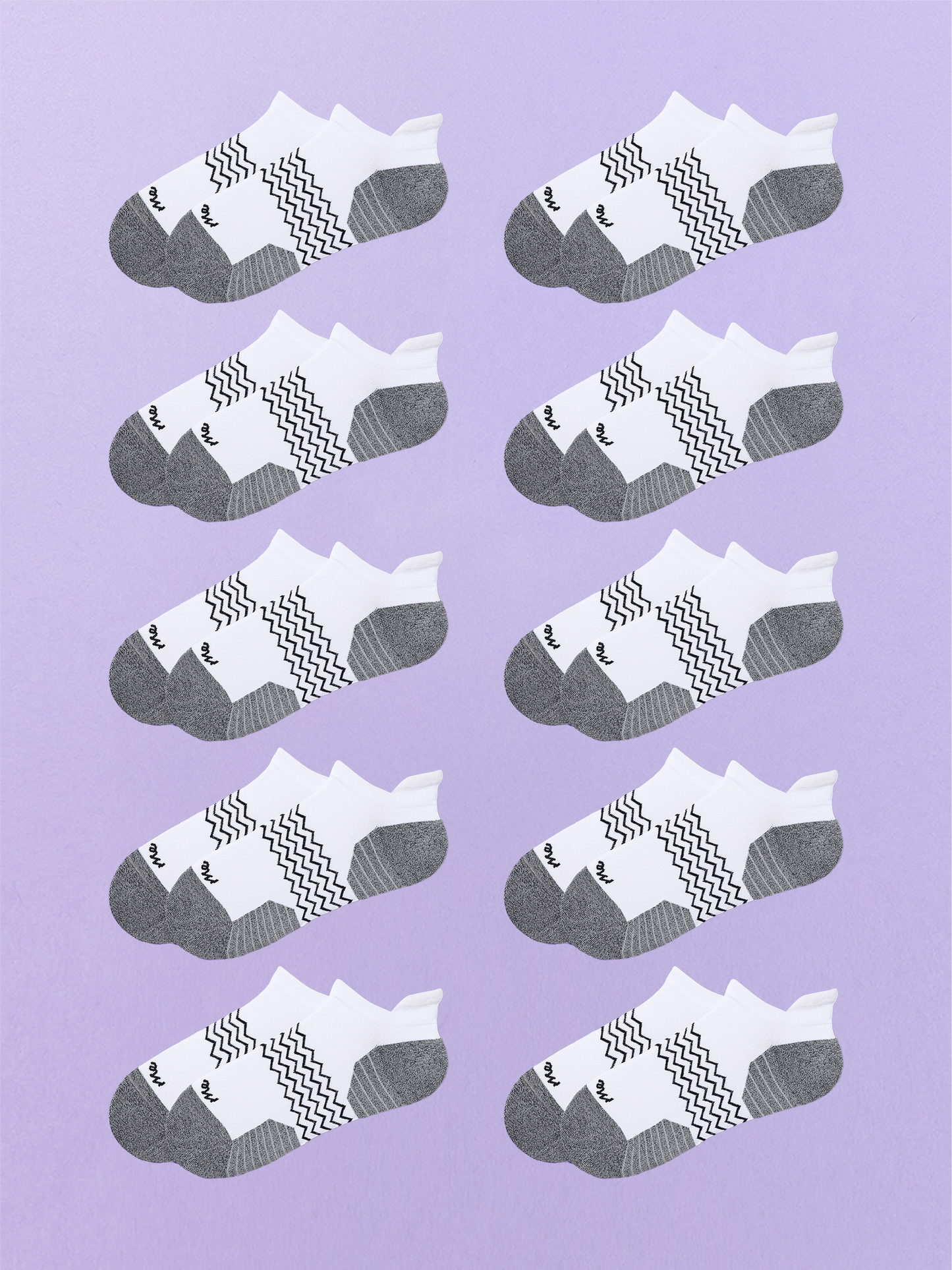Active Ankle Sock 10-Pack | White Pack