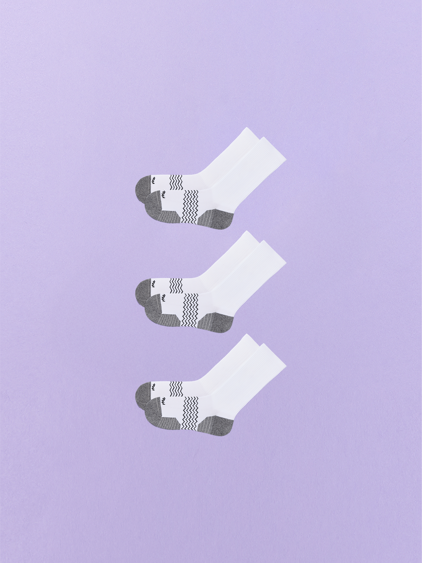 Active Crew Sock 3-Pack | White Pack