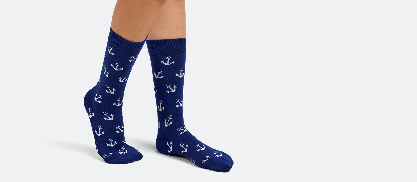 Heritage Crew Sock | Anchors Away