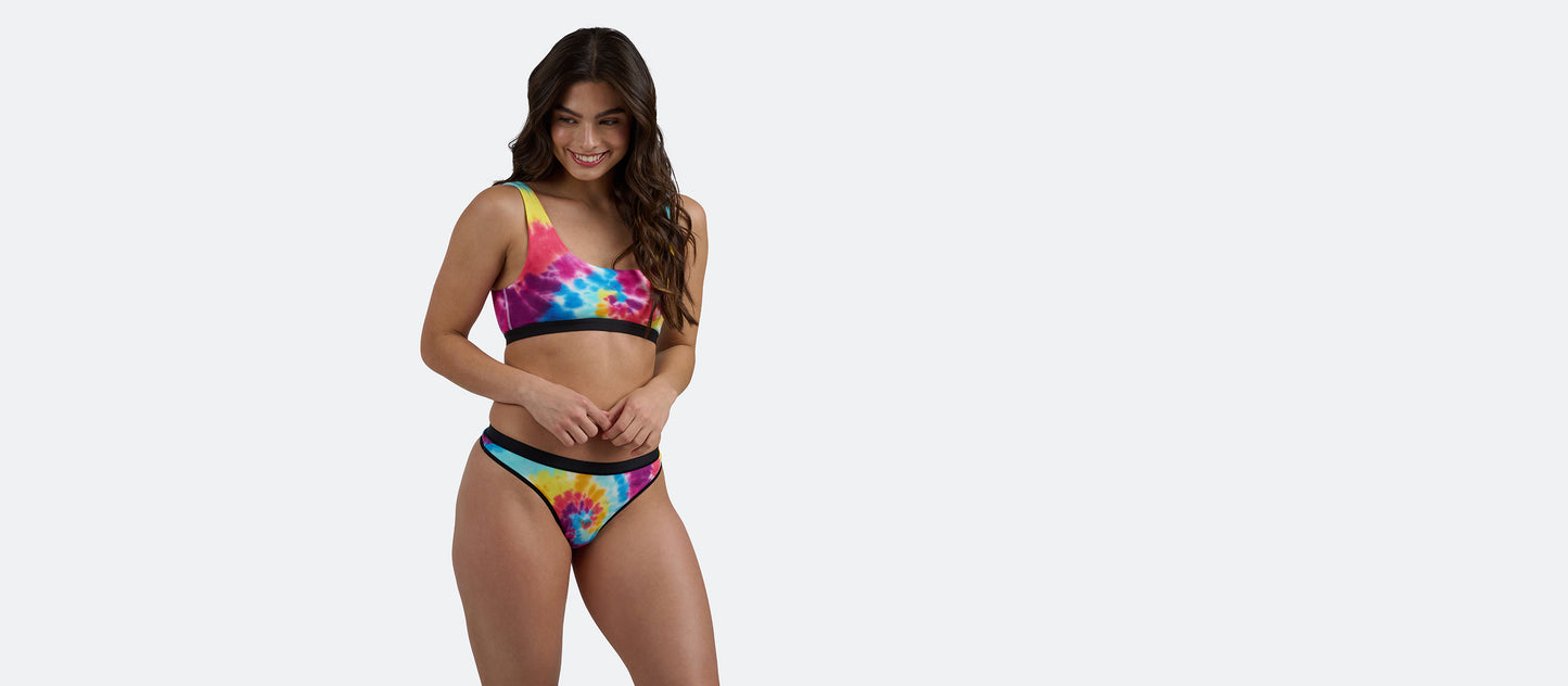 UltraModal™ Core Thong | Rainbow Tie Dye