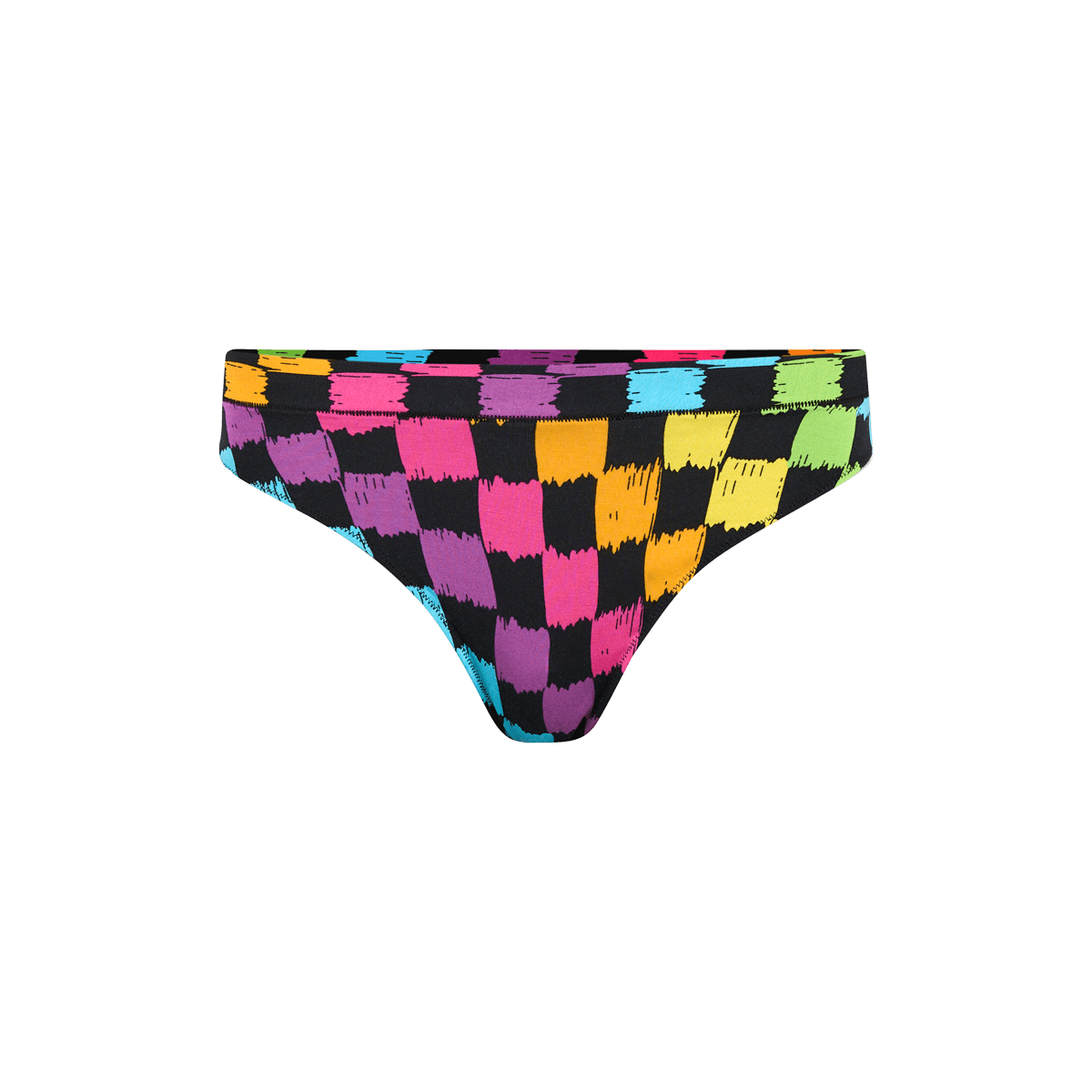 UltraModal™ FeelFree Thong | Rainbow Check