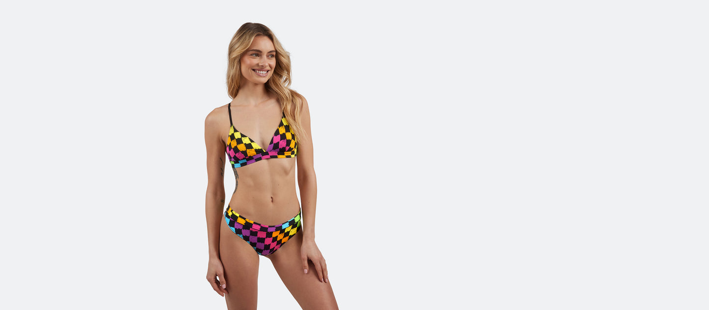 UltraModal™ FeelFree Thong | Rainbow Check