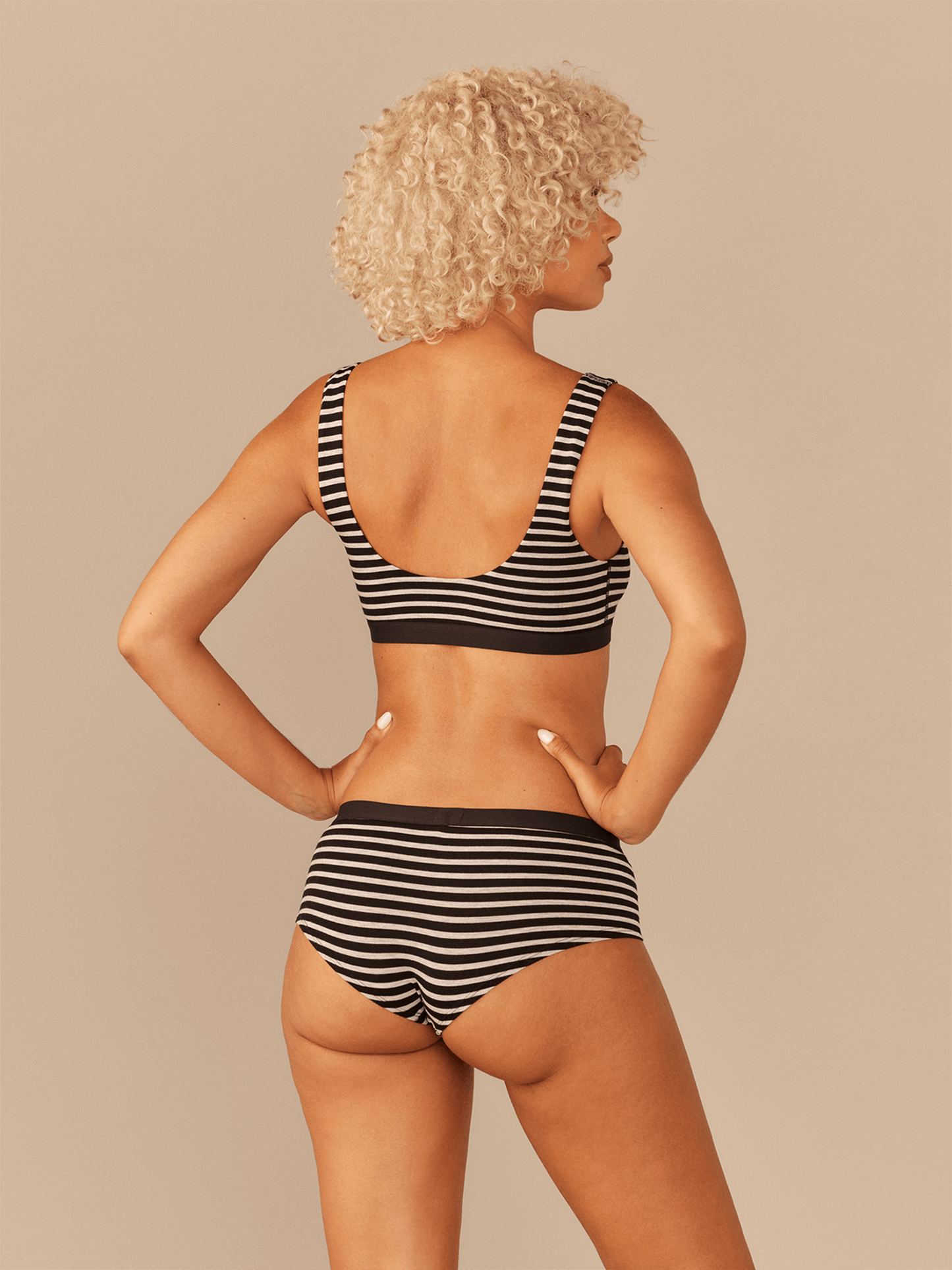 UltraModal™ Core Cheeky Brief | Heather Grey Stripes