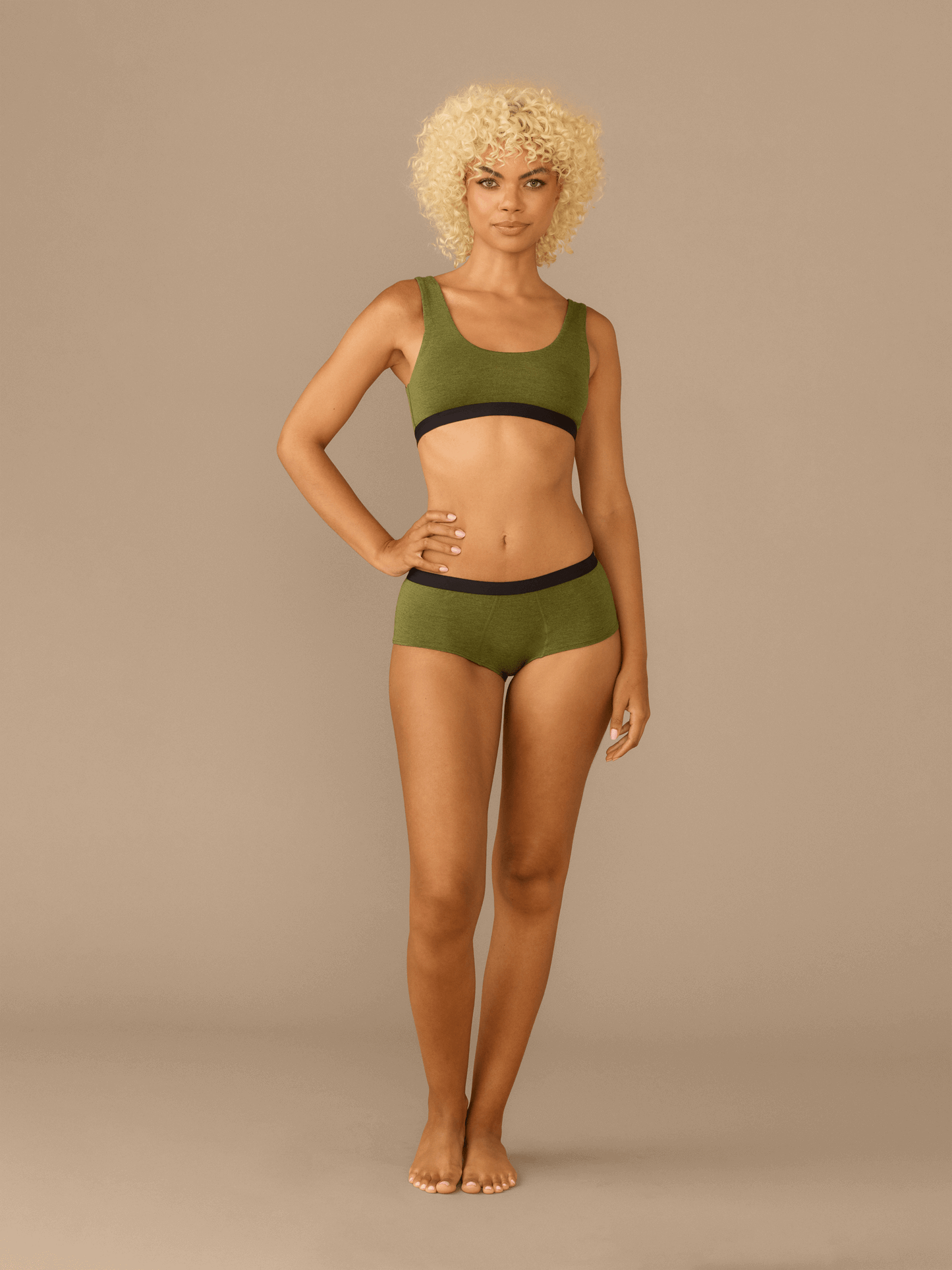 UltraModal™ Core Cheeky Brief | Heather Olive