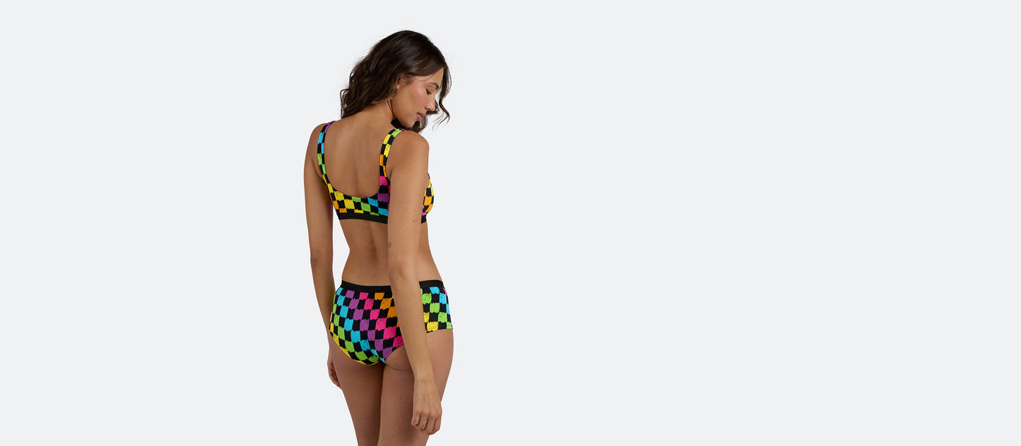 UltraModal™ Core Cheeky Brief | Rainbow Check