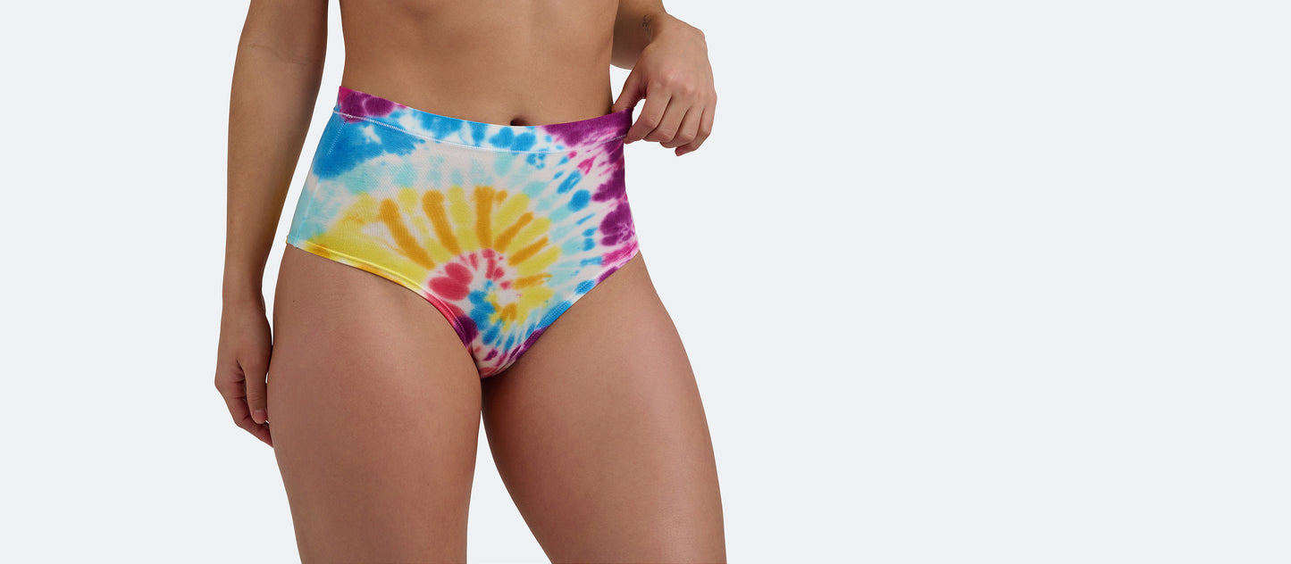 UltraModal™ FeelFree High-Waisted Cheeky | Rainbow Tie Dye