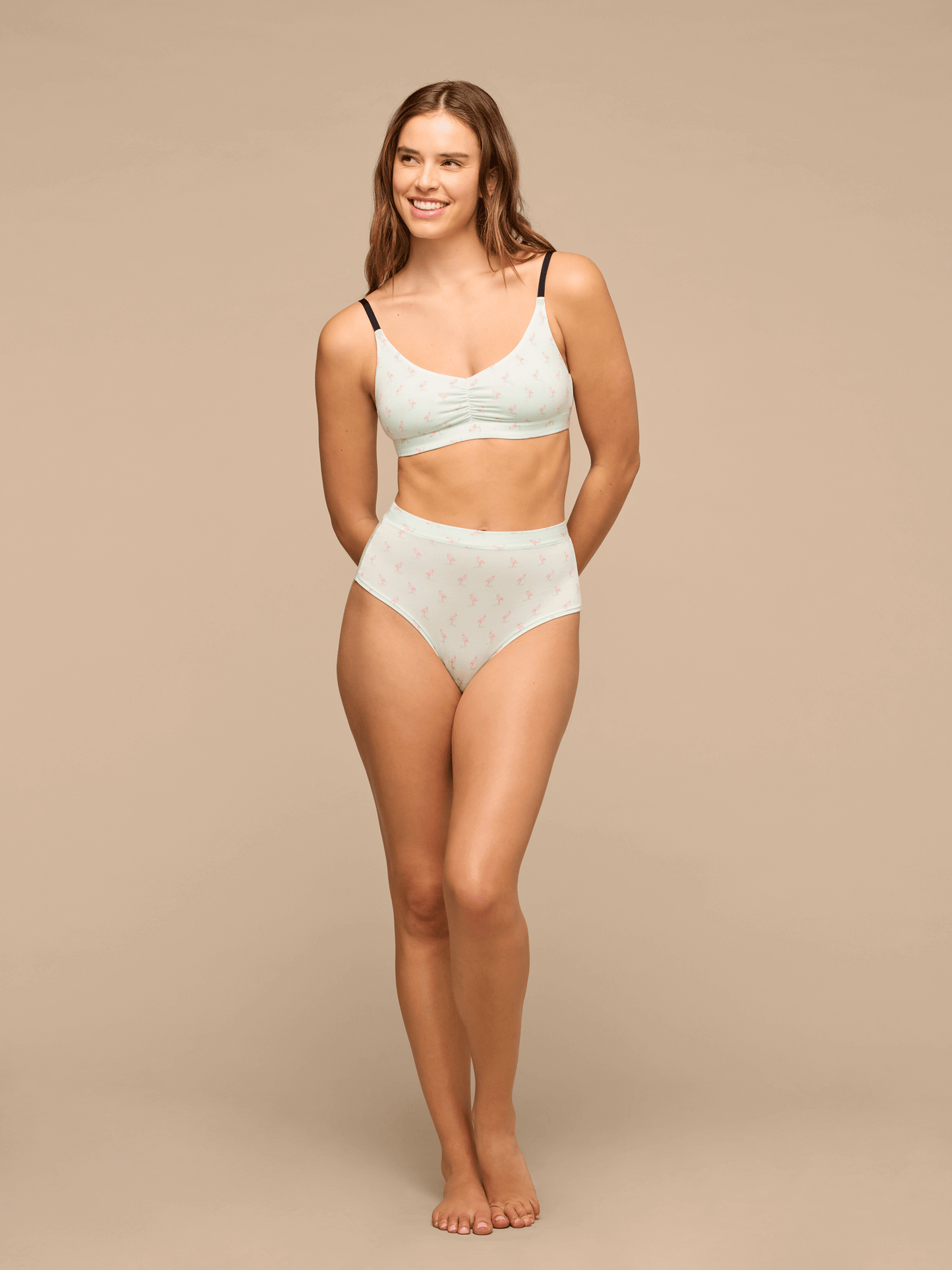 UltraModal™ FeelFree High-Waisted Cheeky | Blue Flamingos