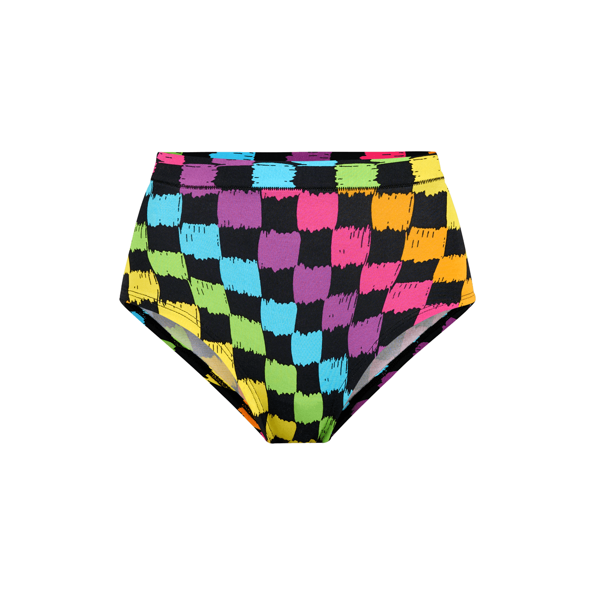 UltraModal™ FeelFree High-Waisted Cheeky | Rainbow Check