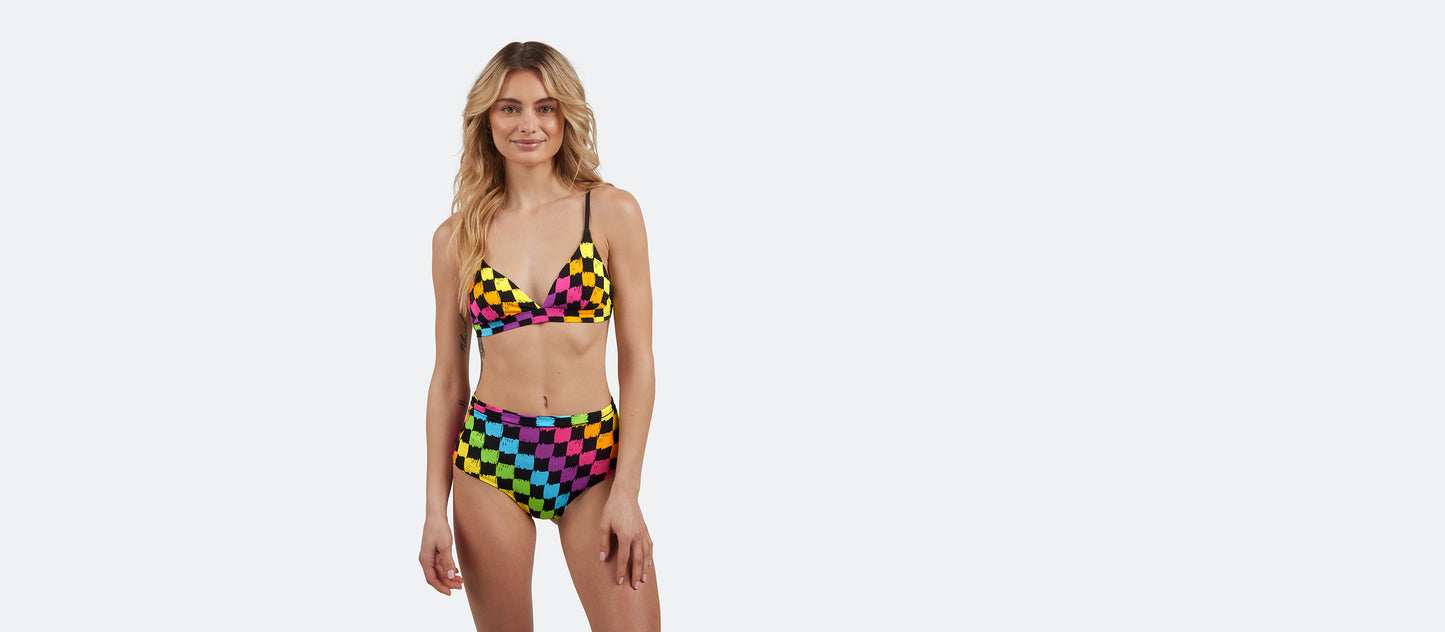 UltraModal™ FeelFree High-Waisted Cheeky | Rainbow Check