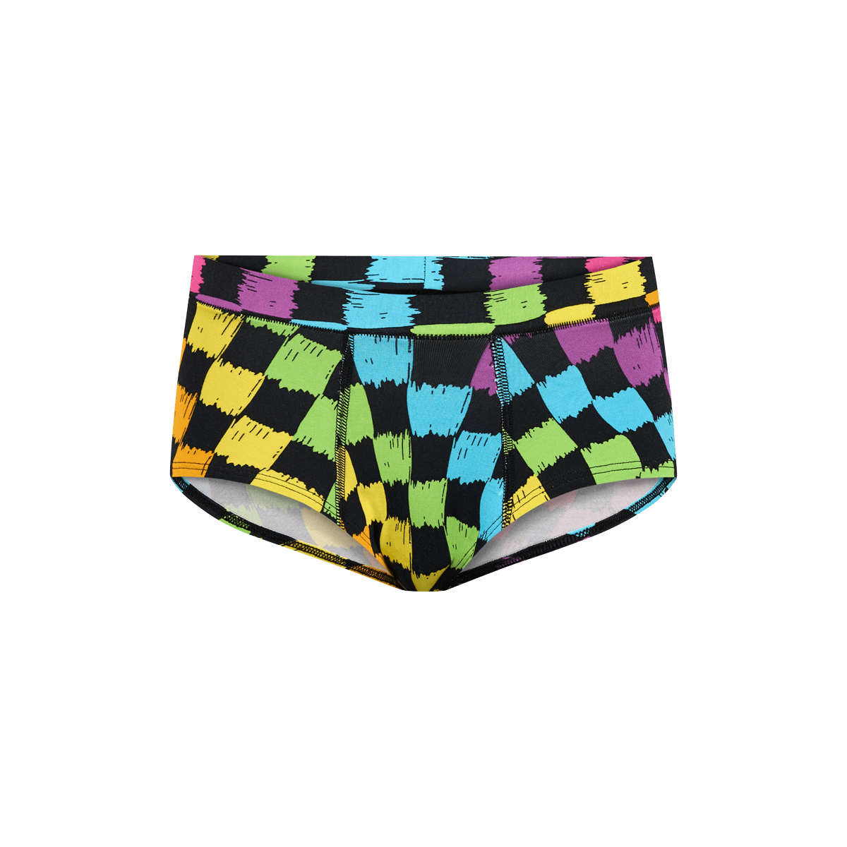UltraModal™ FeelFree Cheeky Brief | Rainbow Check