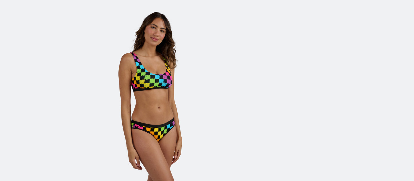 UltraModal™ Core Bikini | Rainbow Check