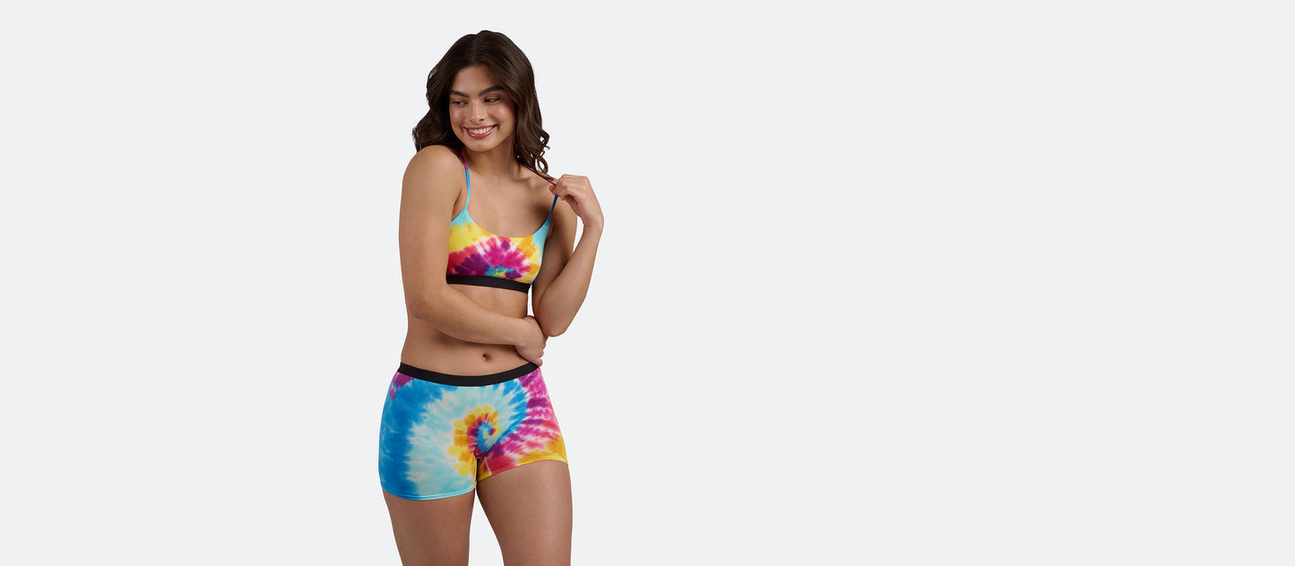 UltraModal™ Core Boyshort | Rainbow Tie Dye