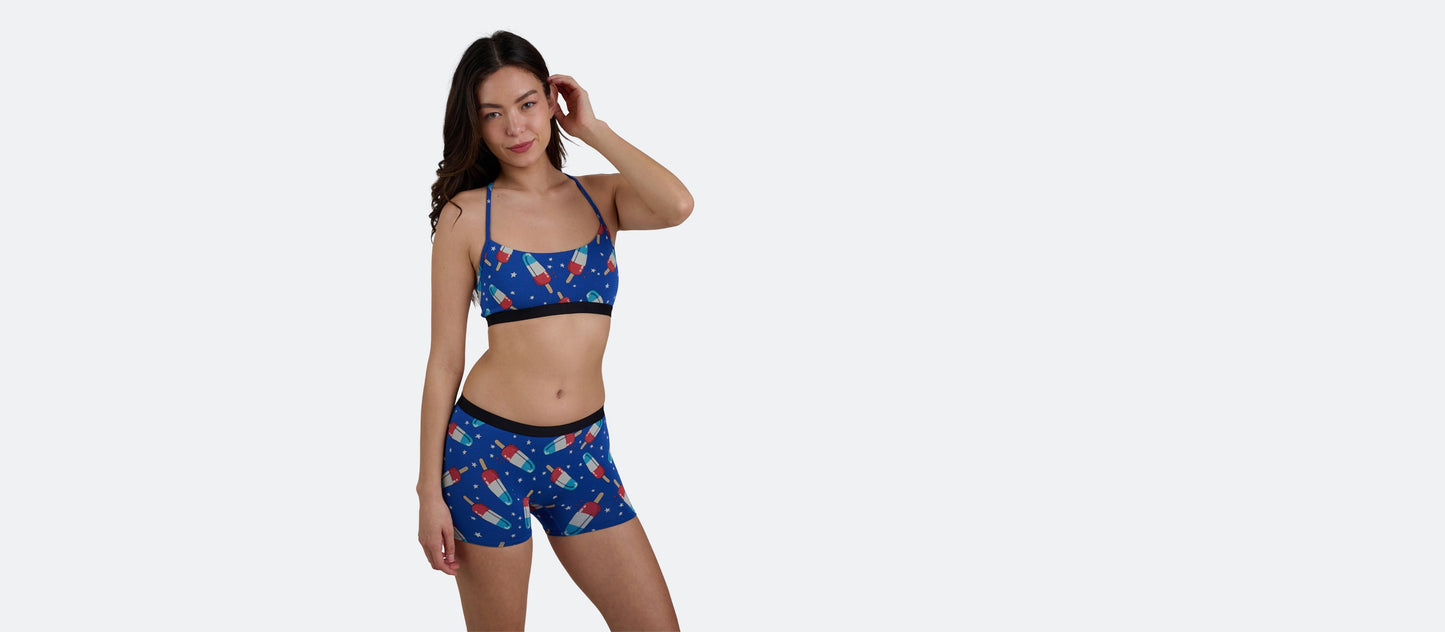 UltraModal™ Core T-Back Bralette | Patriotic Pops