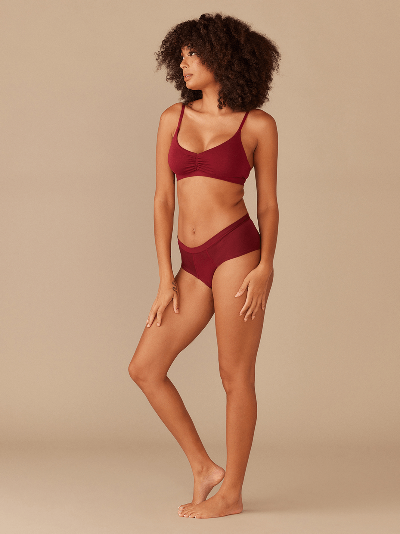 UltraModal™ FeelFree Ruched Bralette | Cabernet/Cabernet