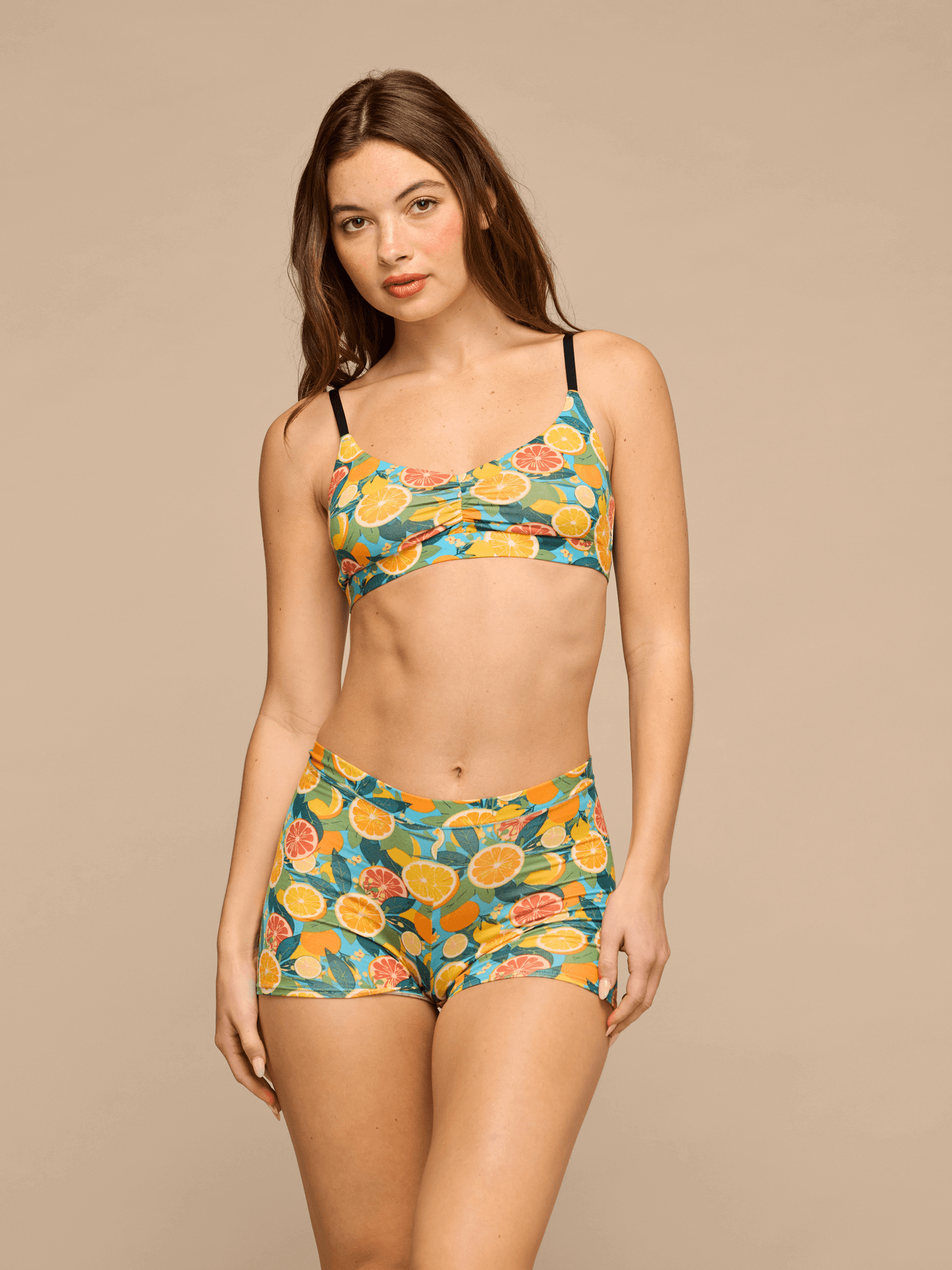 UltraModal™ FeelFree Ruched Bralette | Sicilian Oranges