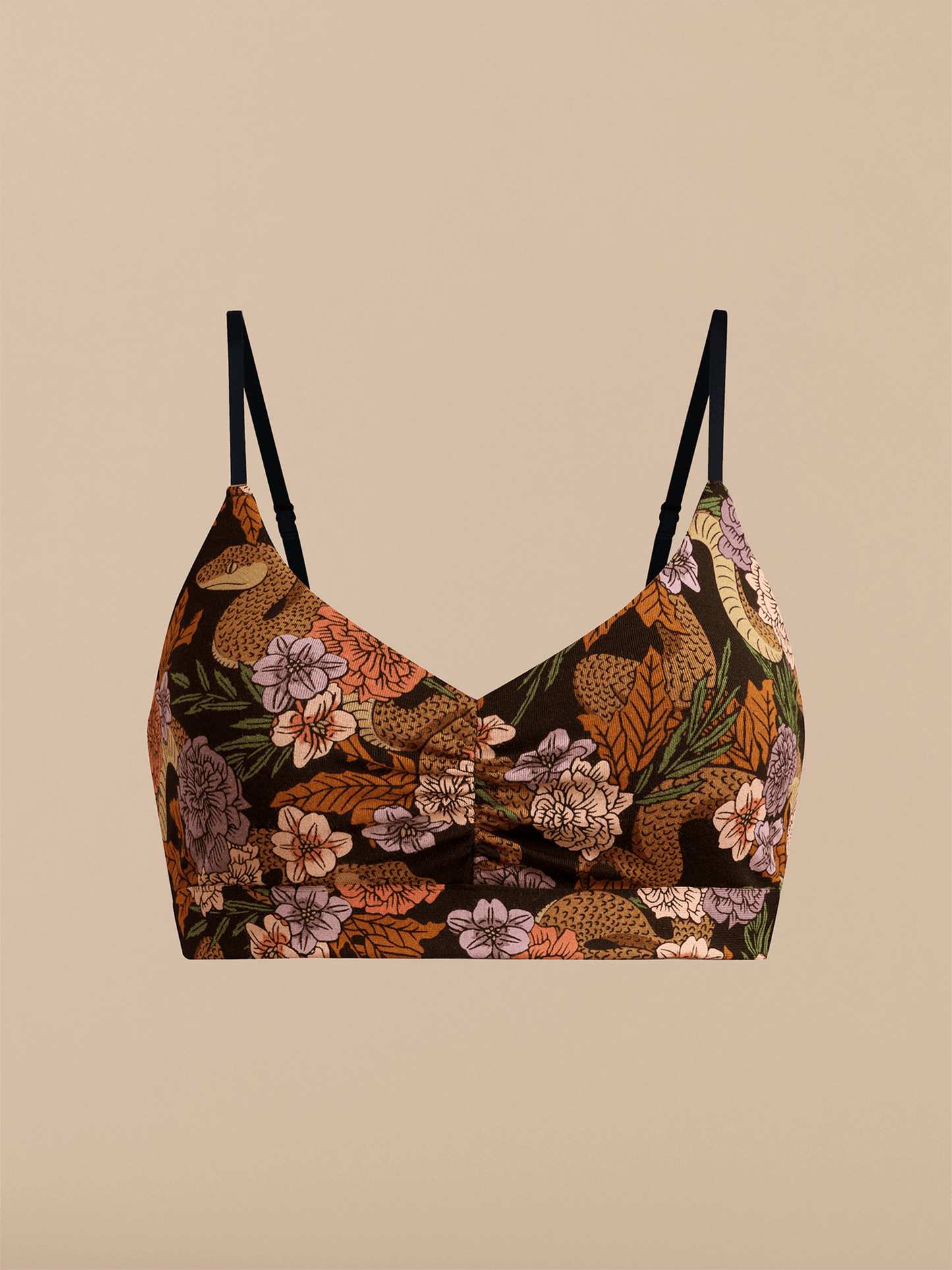 UltraModal™ FeelFree Ruched Bralette | Garden Snake