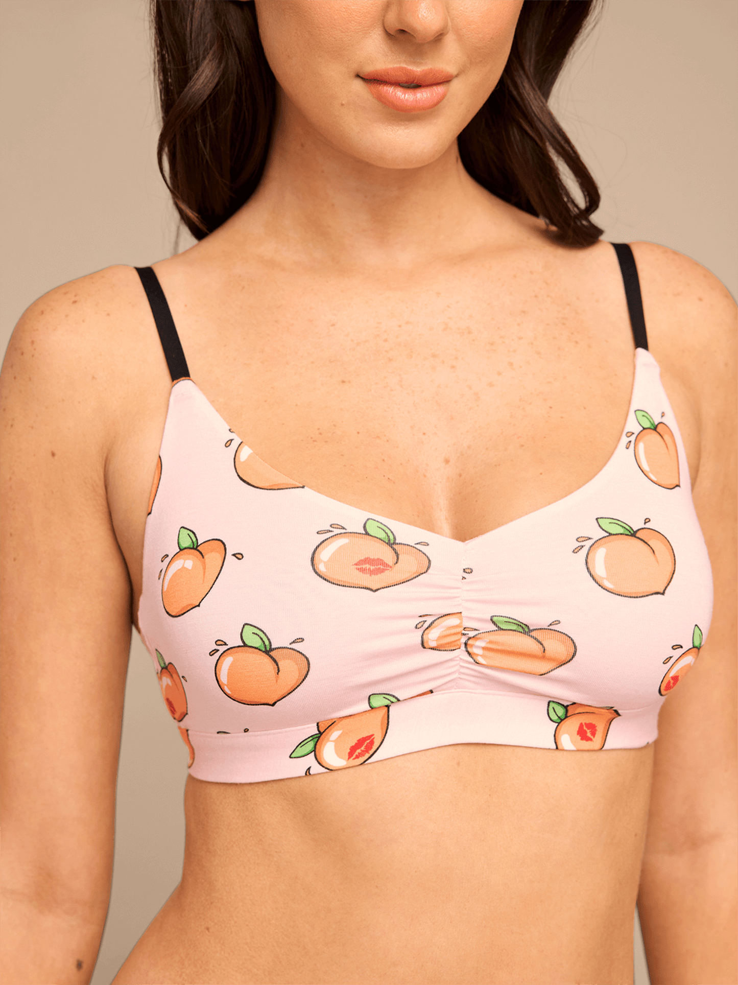 UltraModal™ FeelFree Ruched Bralette | Kiss My Peach