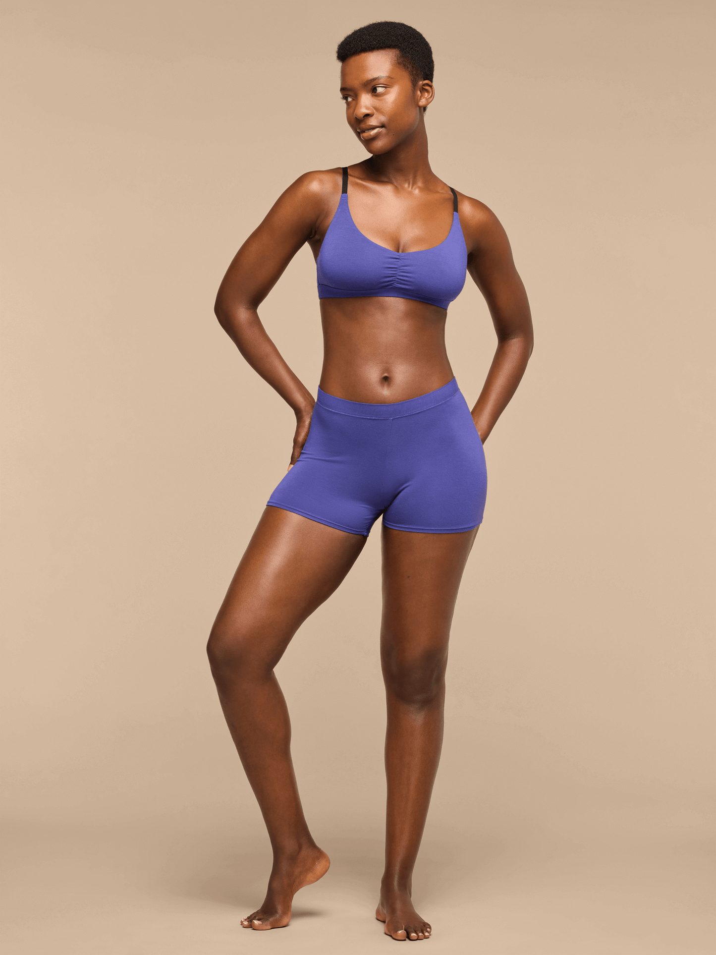 UltraModal™ FeelFree Ruched Bralette | Berry Blue