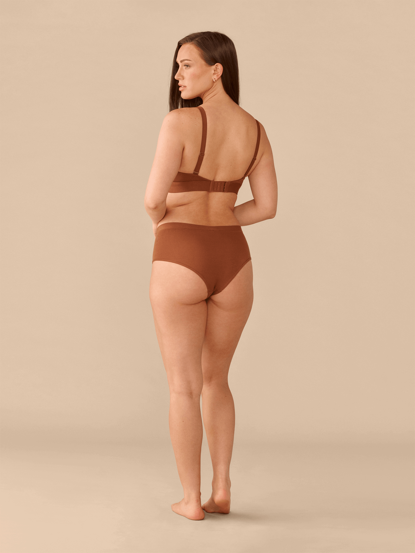 Curvy UltraModal™ FeelFree Ruched Bralette | Cedar Wood/Cedar Wood