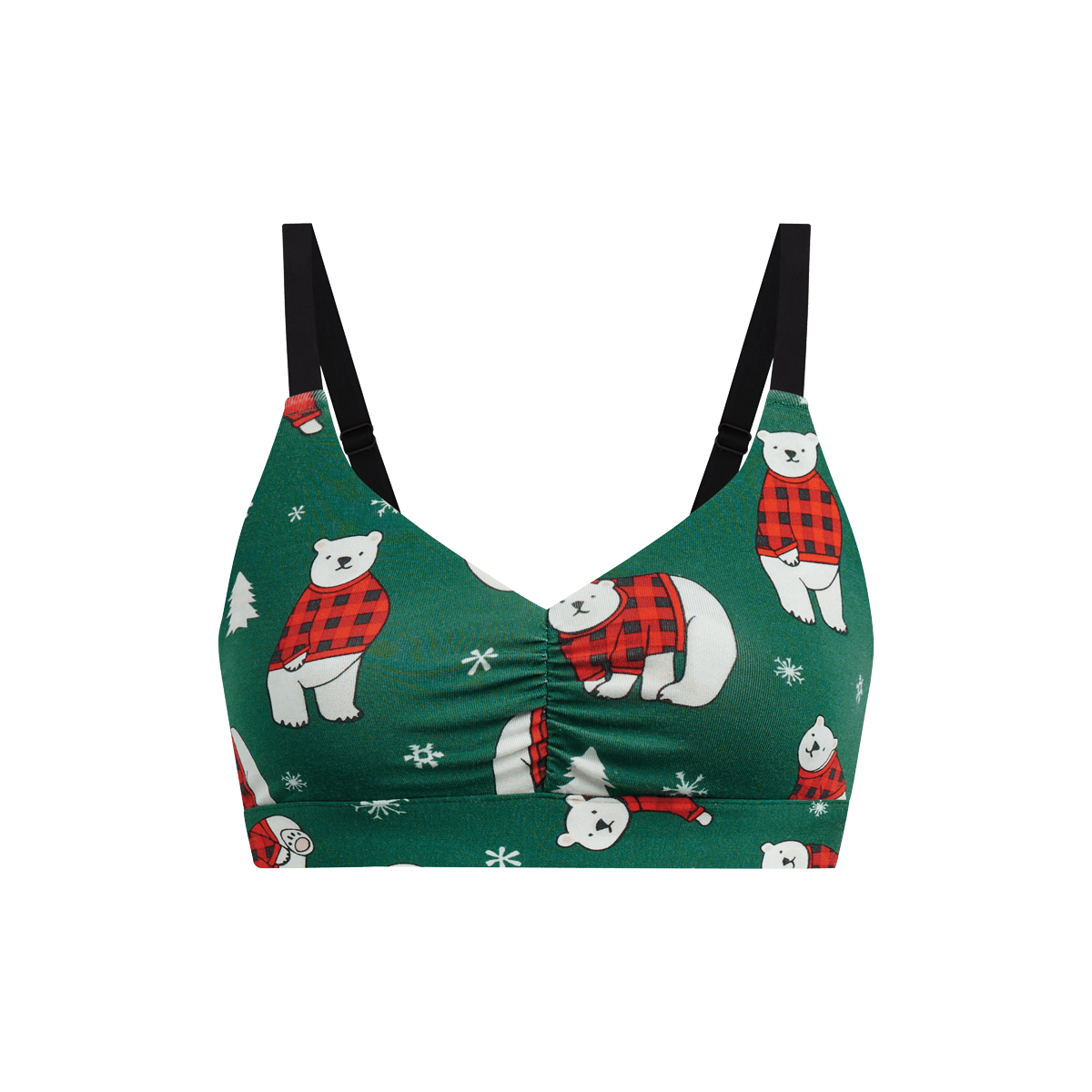 Curvy UltraModal™ FeelFree Ruched Bralette | Cozy Bears