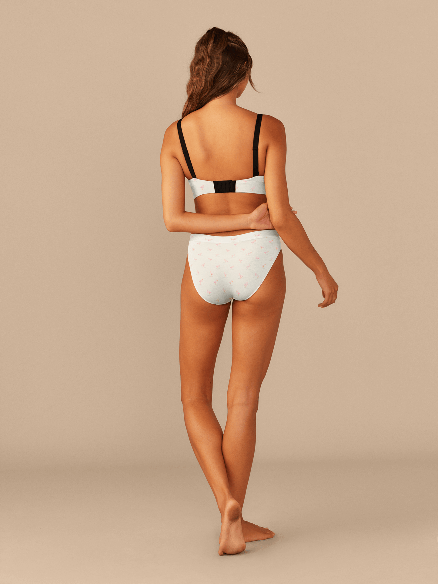 Curvy UltraModal™ FeelFree Ruched Bralette | Blue Flamingos