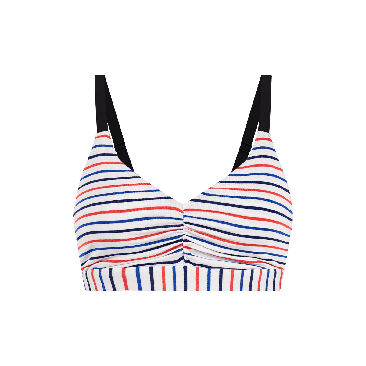 Curvy UltraModal™ FeelFree Ruched Bralette | Sail Stripe