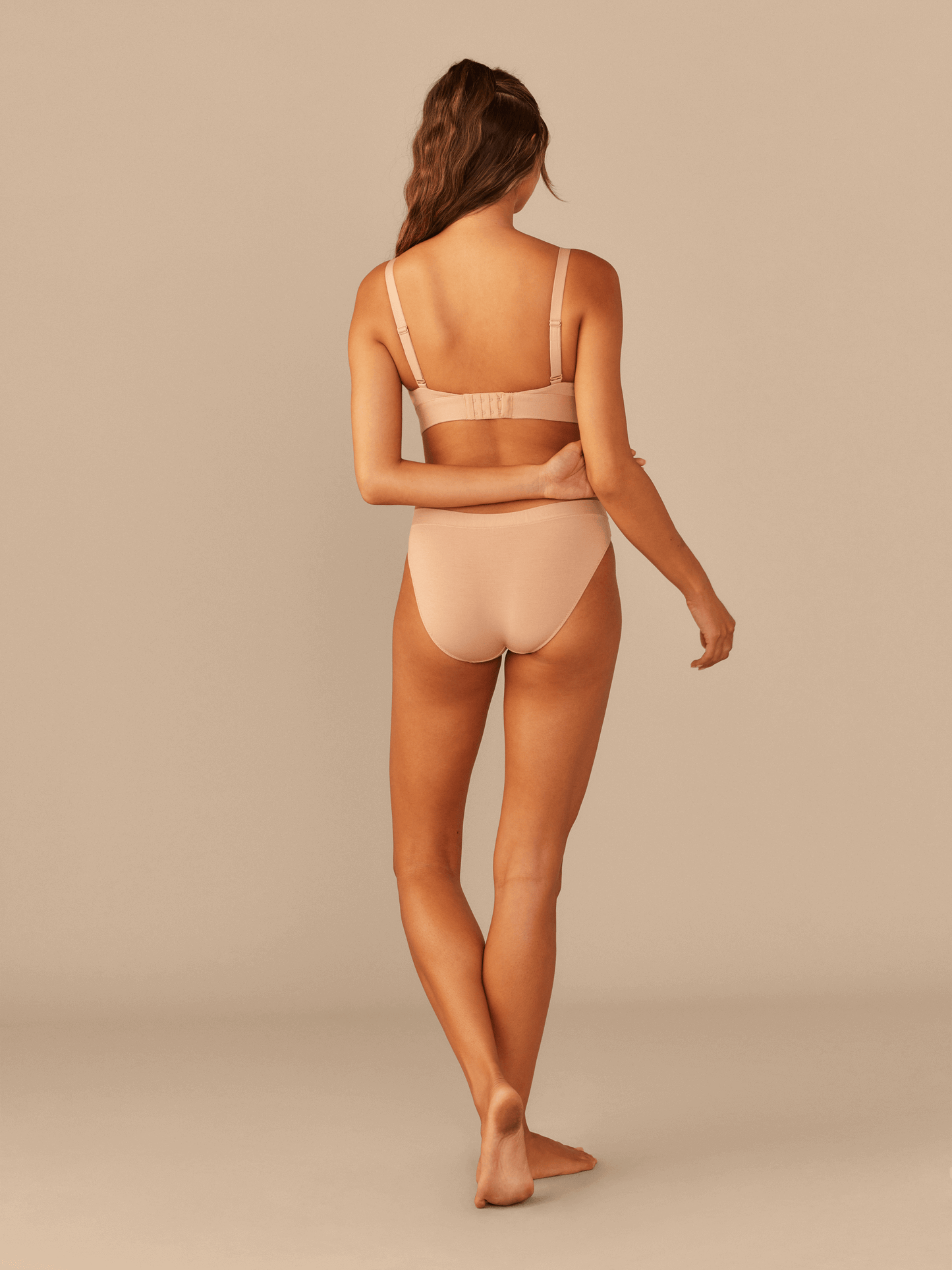 Curvy UltraModal™ FeelFree Ruched Bralette | Sand Dune/Sand Dune
