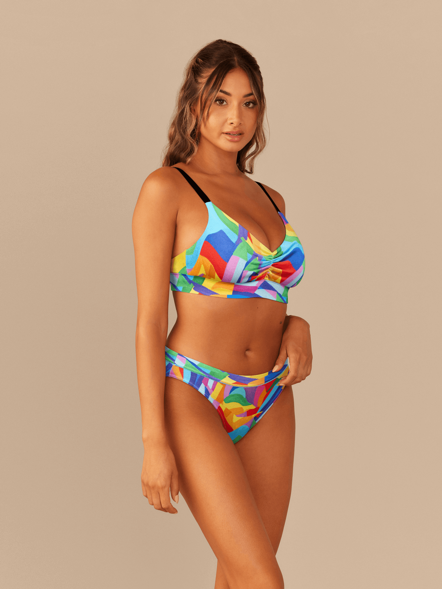 Curvy UltraModal™ FeelFree Ruched Bralette | Painted Pride