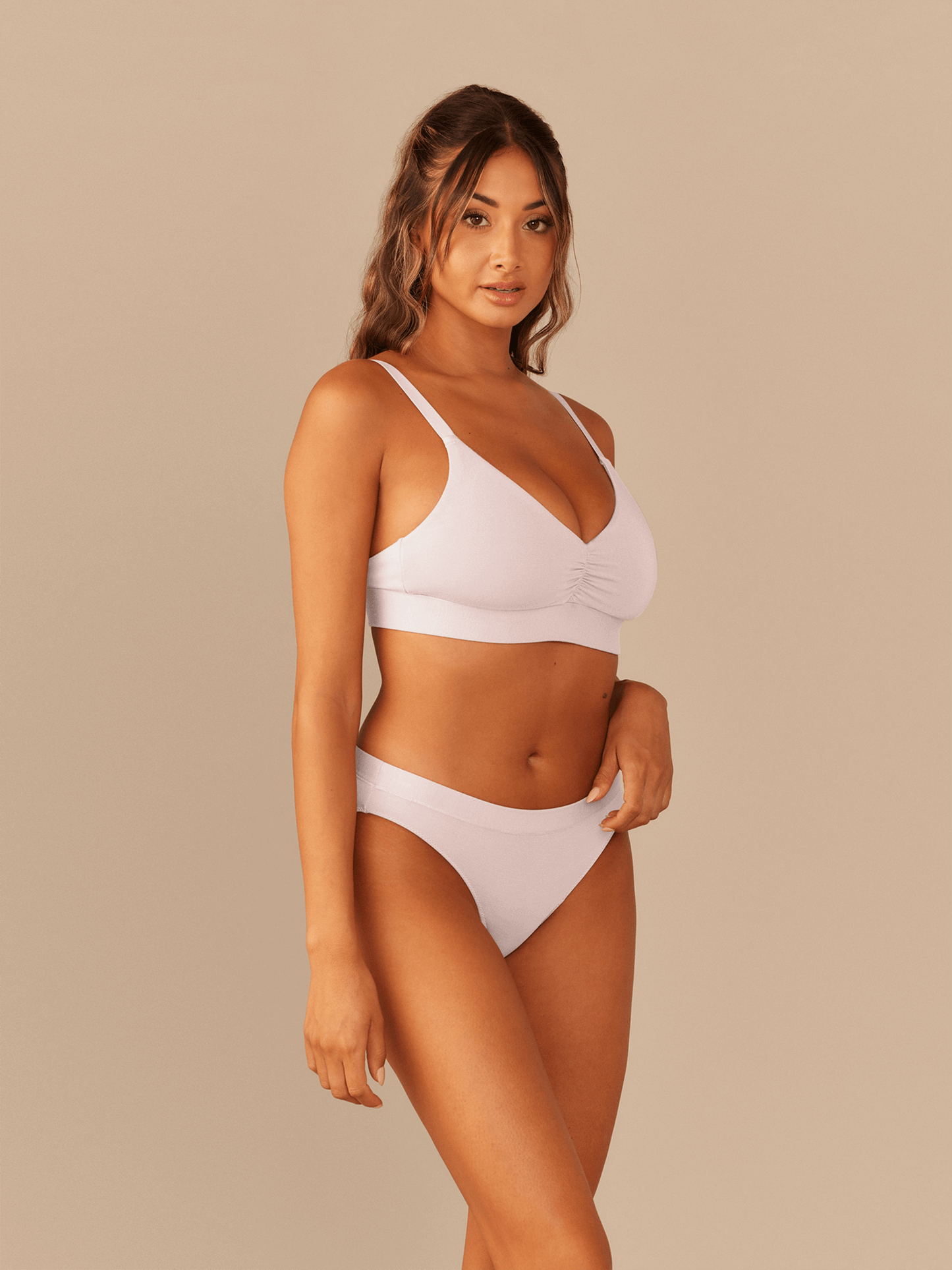 Curvy UltraModal™ FeelFree Ruched Bralette | Peony