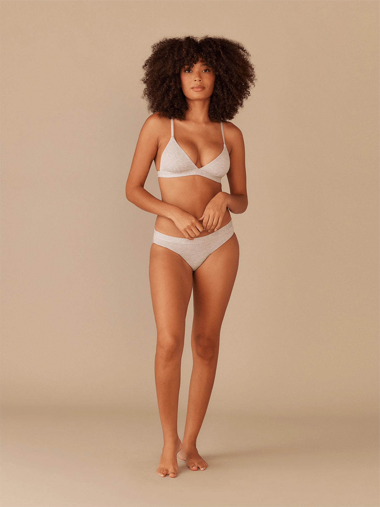 UltraModal™ FeelFree Triangle Bralette | Heather Grey/Heather Grey