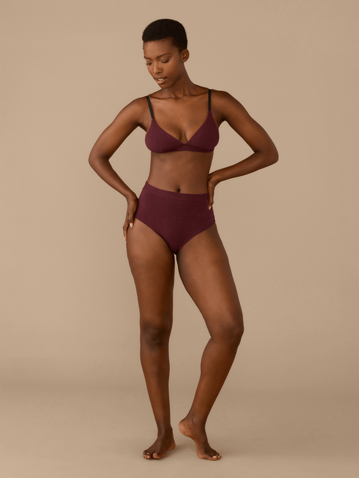 UltraModal™ FeelFree Triangle Bralette | Heather Wine