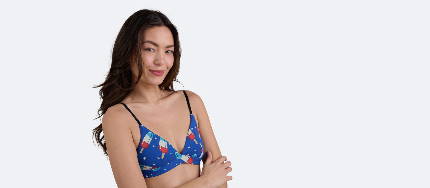 UltraModal™ FeelFree Triangle Bralette | Patriotic Pops