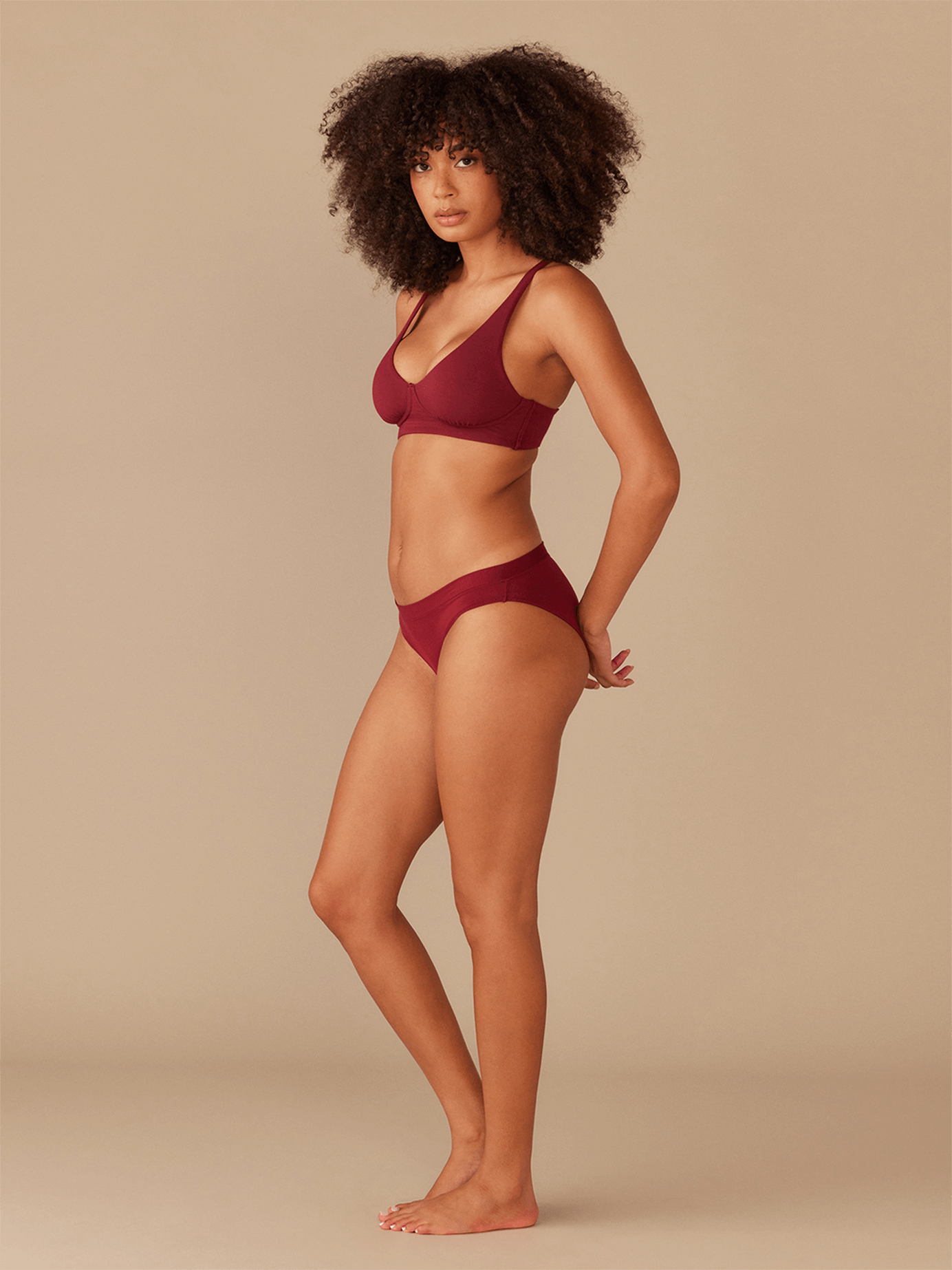 UltraModal™ FeelFree Longline Bralette | Cabernet/Cabernet