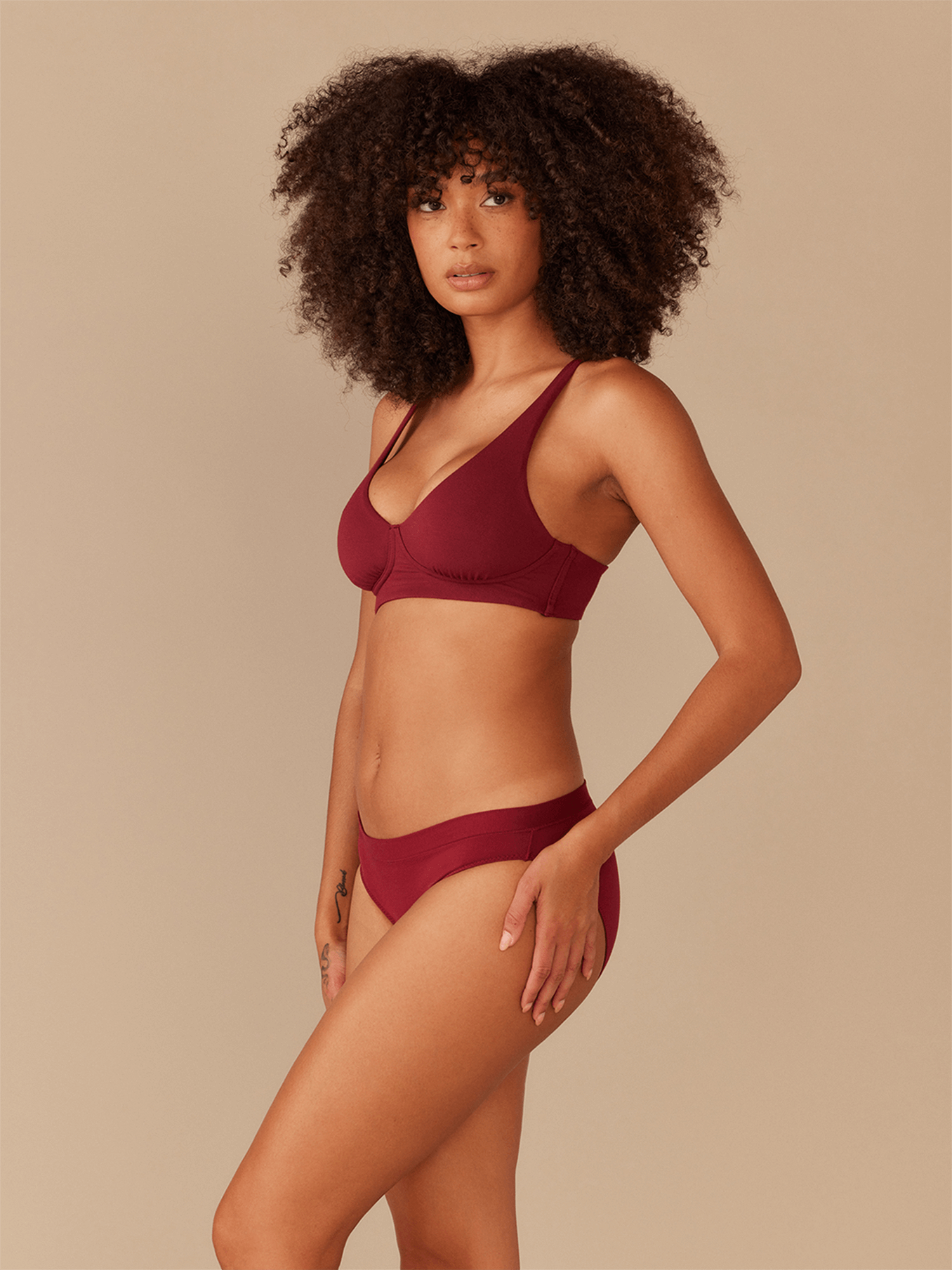 UltraModal™ FeelFree Longline Bralette | Cabernet/Cabernet