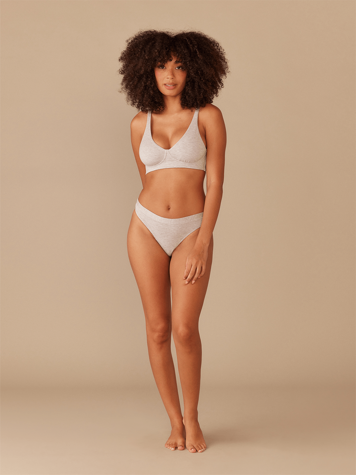 UltraModal™ FeelFree Longline Bralette | Heather Grey/Heather Grey