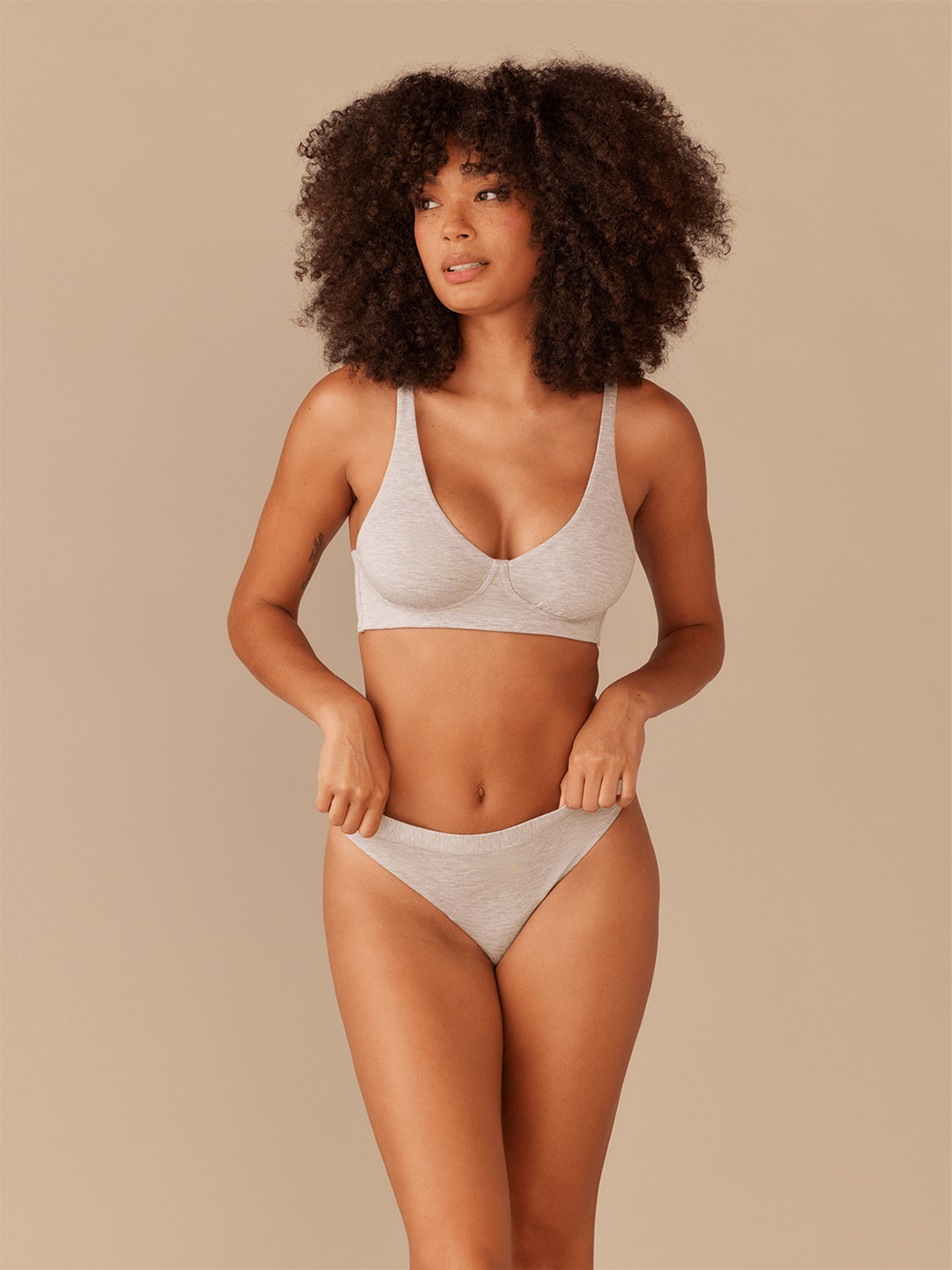 UltraModal™ FeelFree Longline Bralette | Heather Grey/Heather Grey