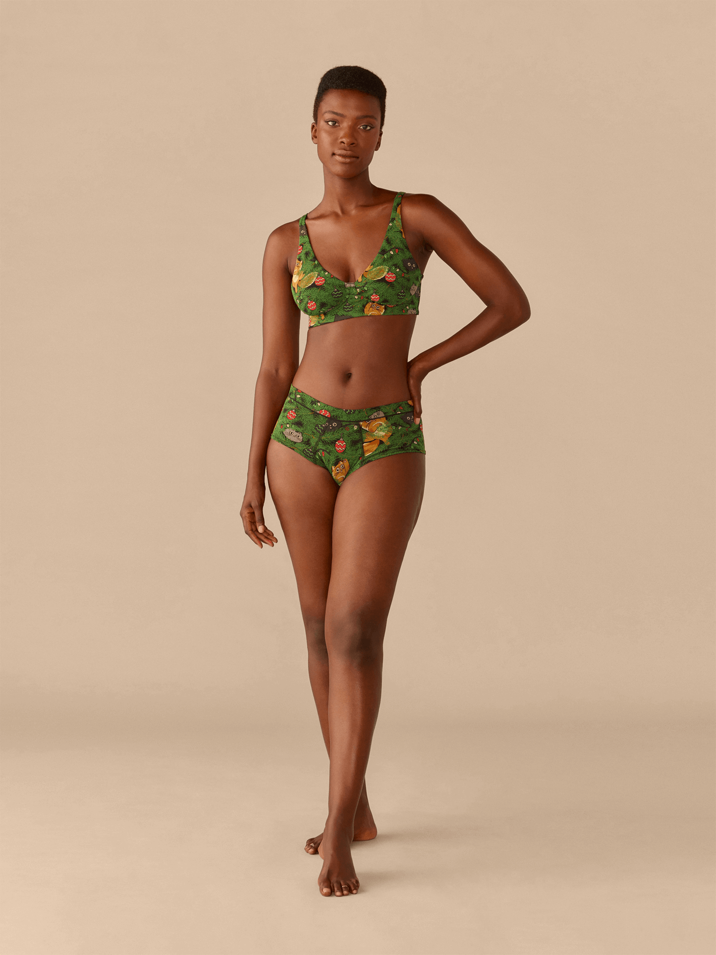 UltraModal™ FeelFree Longline Bralette | Meowy Christmas