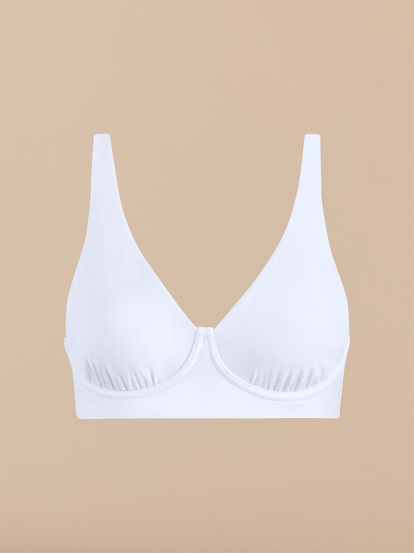 UltraModal™ FeelFree Longline Bralette | White/White