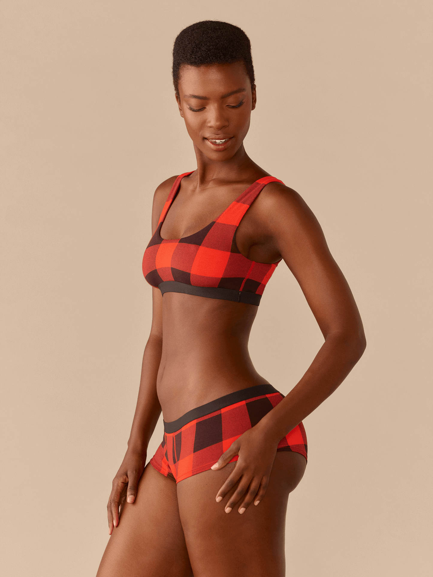 UltraModal™ Core Scoop Bralette | Buffalo Plaid