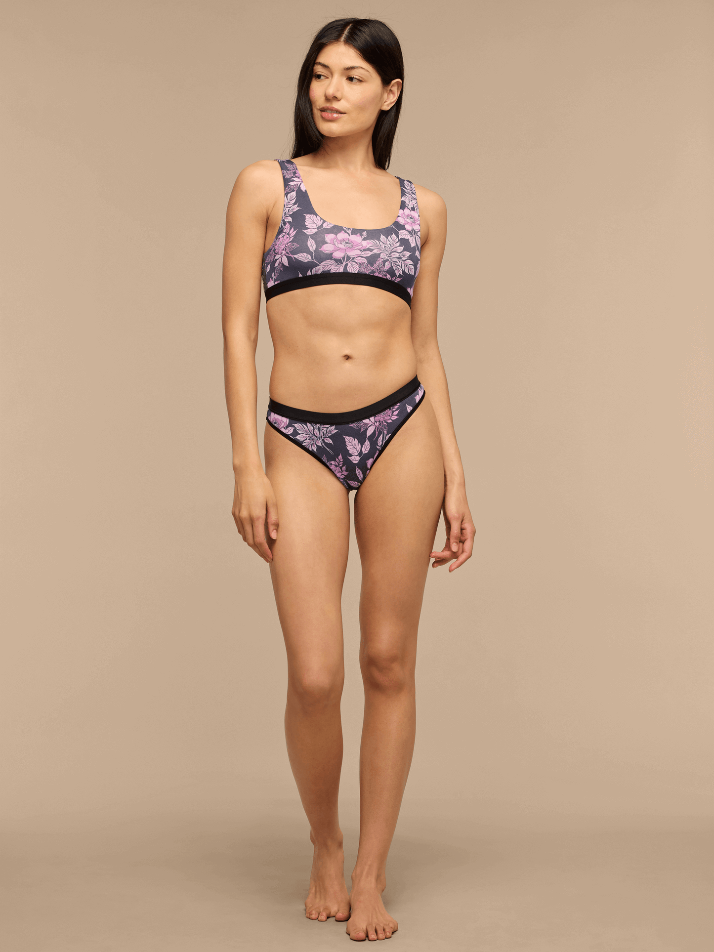 UltraModal™ Core Scoop Bralette | Purple Bloom