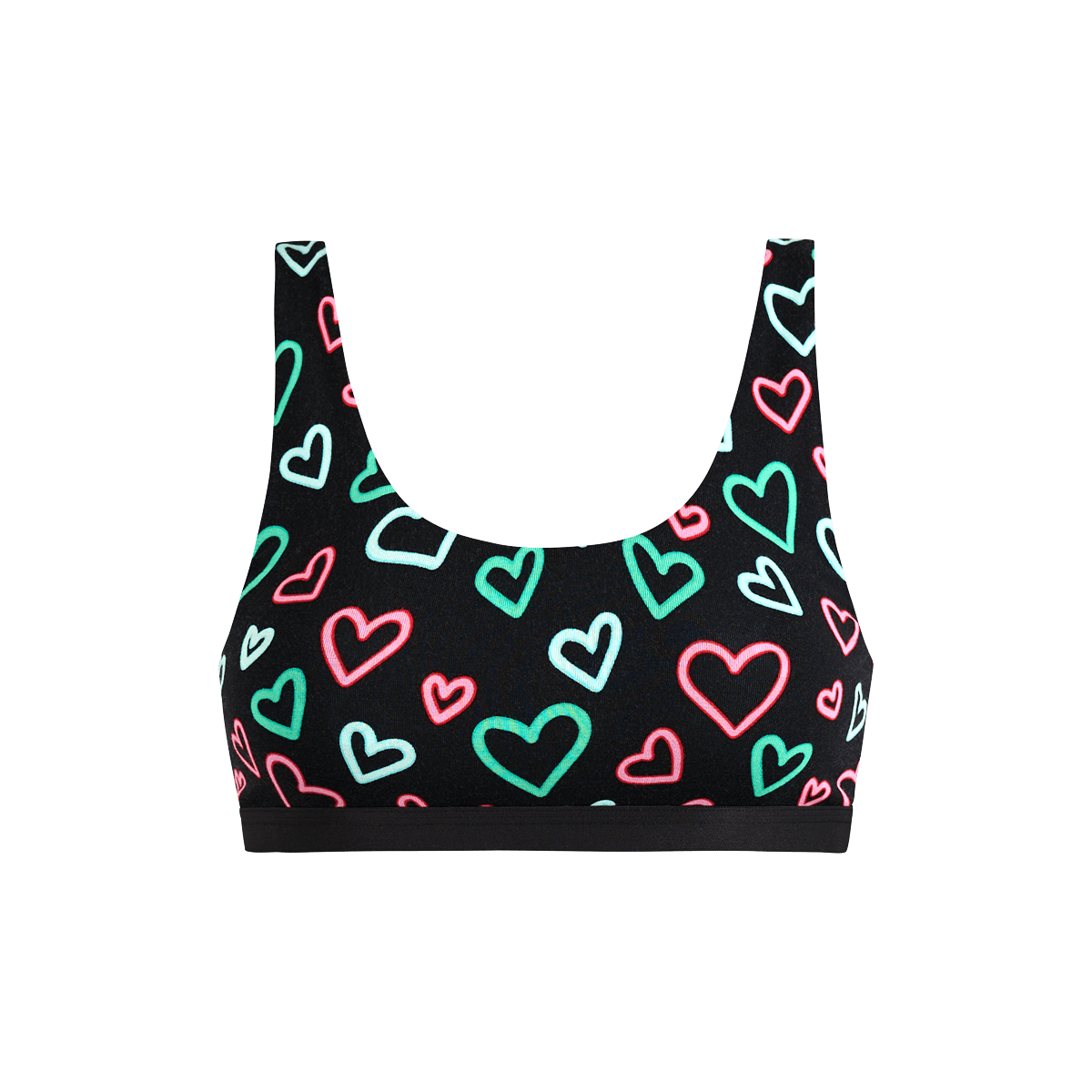 UltraModal™ Core Scoop Bralette | Electric Hearts