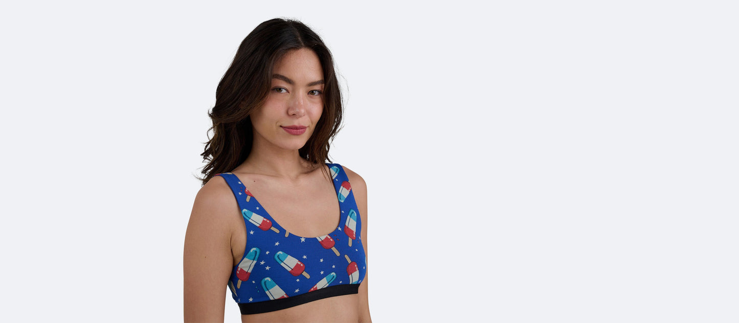 UltraModal™ Core Scoop Bralette | Patriotic Pops