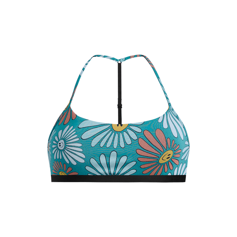UltraModal™ Core T-Back Bralette | Disco Daisies