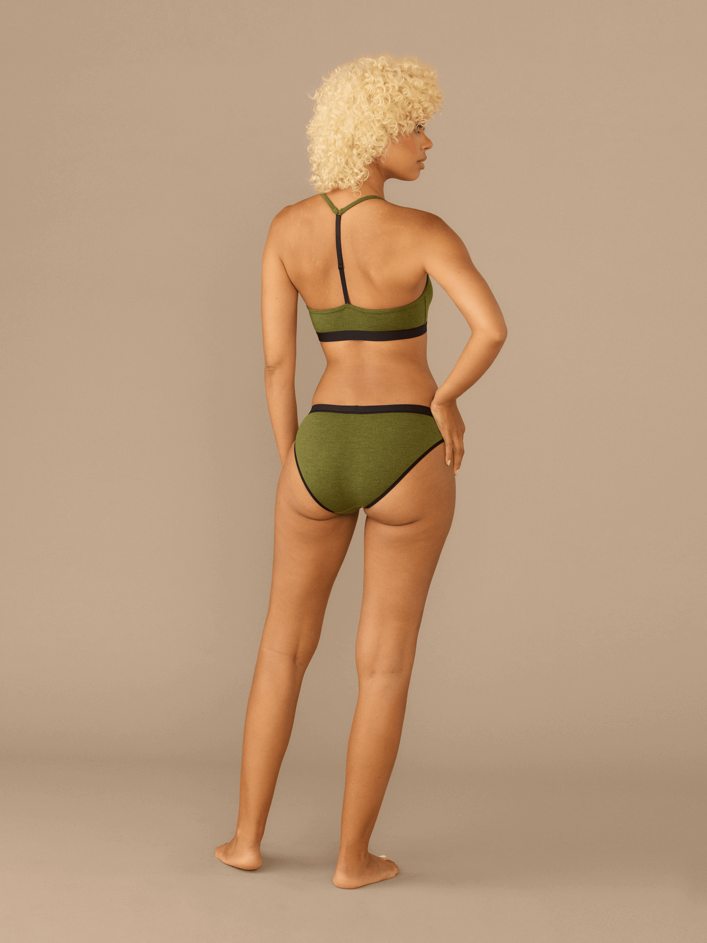 UltraModal™ Core T-Back Bralette | Heather Olive