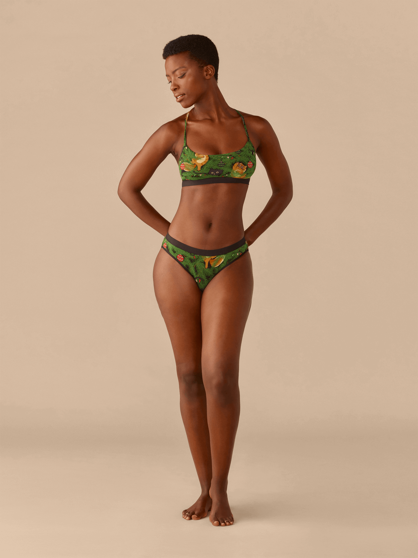 UltraModal™ Core T-Back Bralette | Meowy Christmas