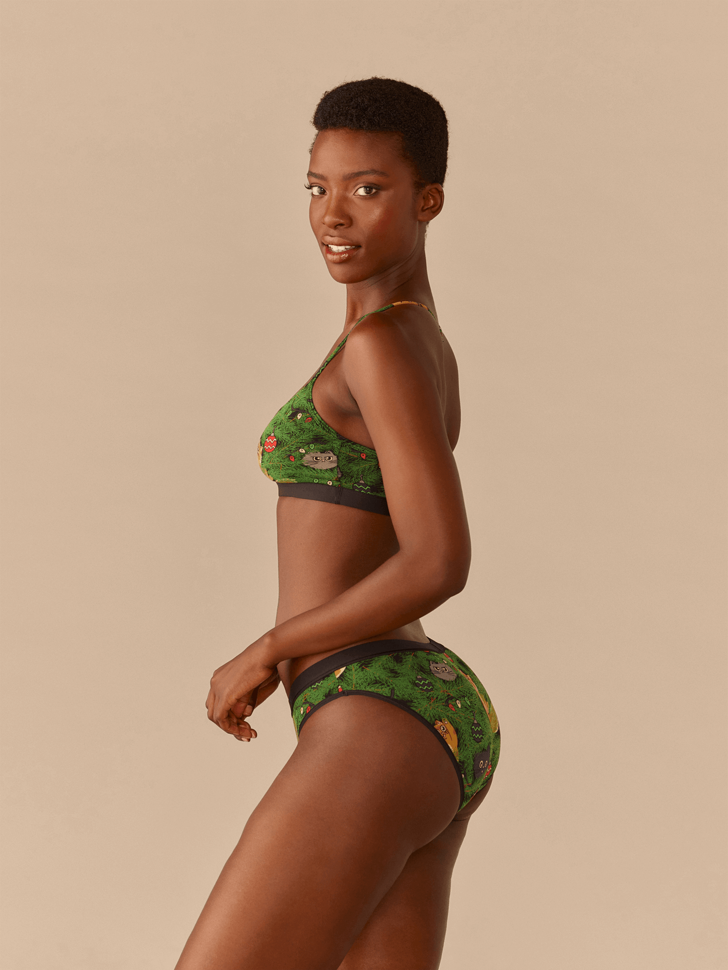 UltraModal™ Core T-Back Bralette | Meowy Christmas