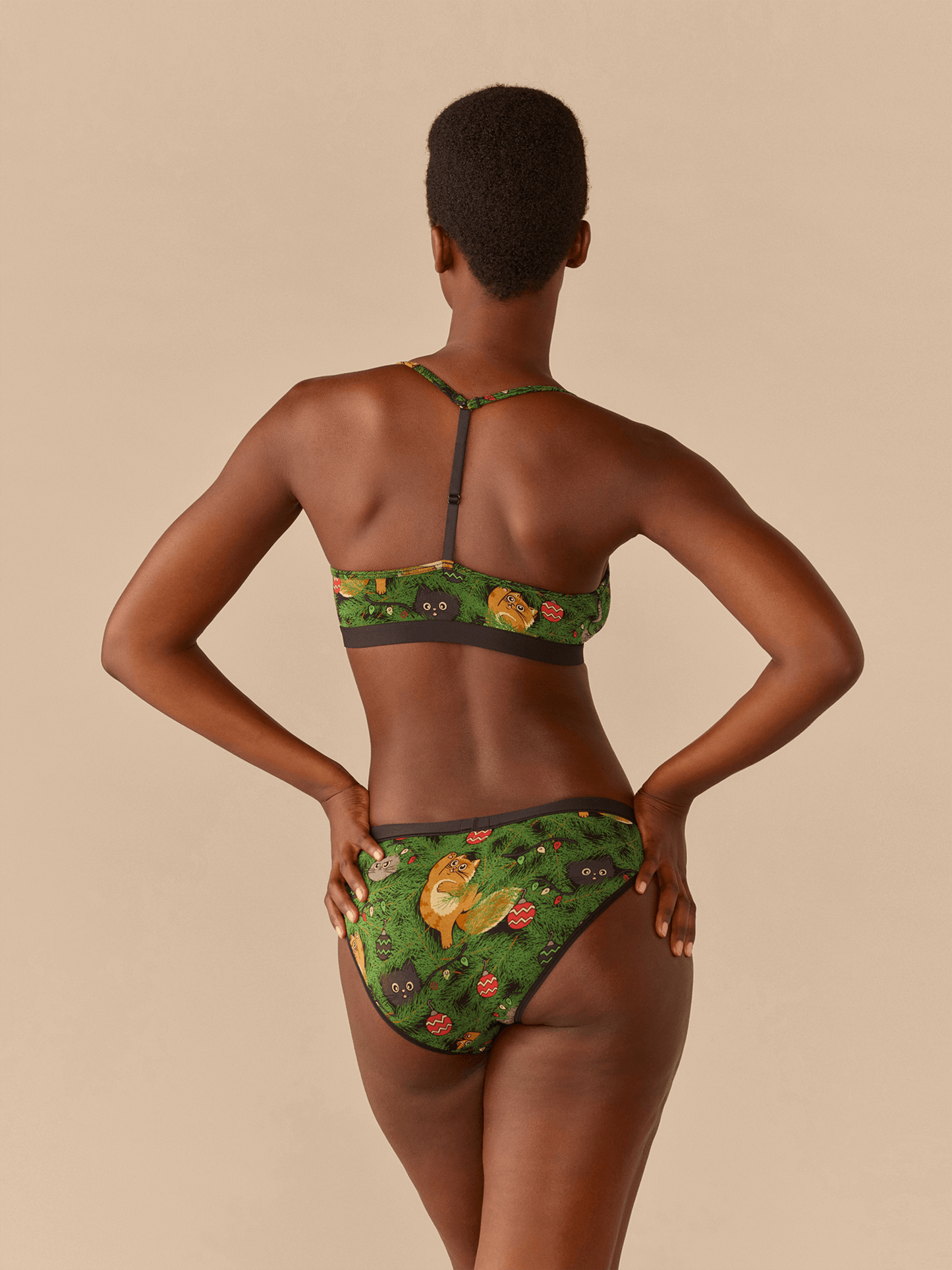 UltraModal™ Core T-Back Bralette | Meowy Christmas