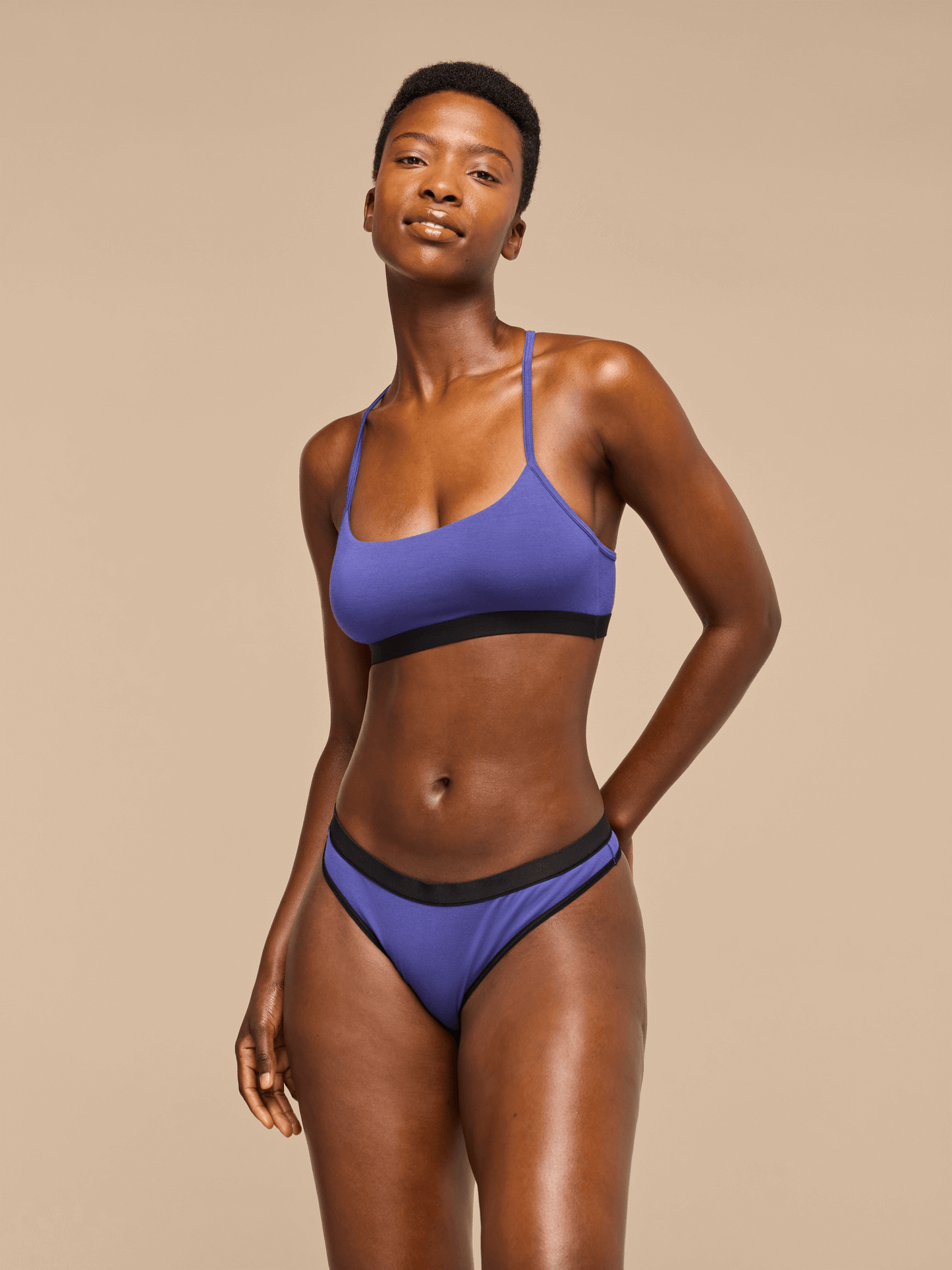 UltraModal™ Core T-Back Bralette | Berry Blue