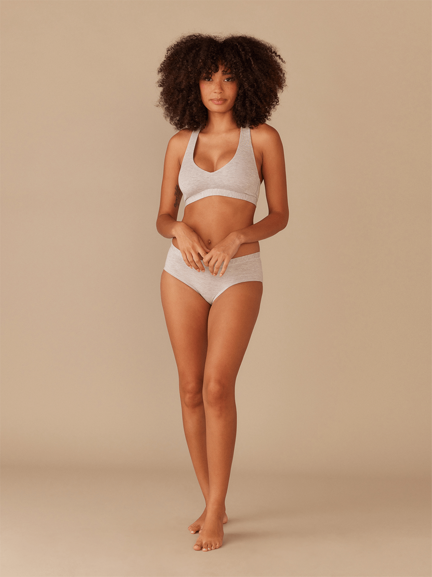 UltraModal™ FeelFree Racerback Bralette | Heather Grey